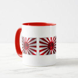 Aufgehende Sonnenflagge Tasse