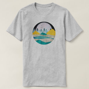 Aufgehende Supermond-Landschaft T-Shirt