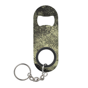 Aufgehobener Schleifen-Fingerabdruck Mini Flaschenöffner