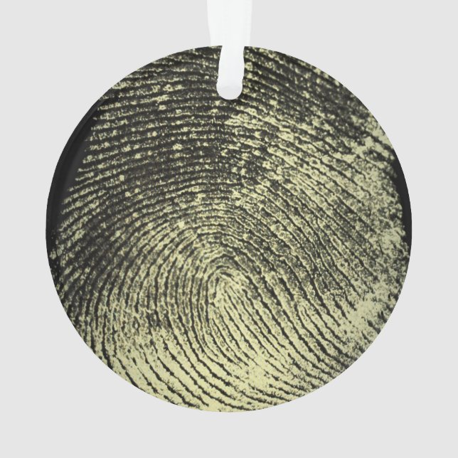Aufgehobener Schleifen-Fingerabdruck Ornament (Rückseite)