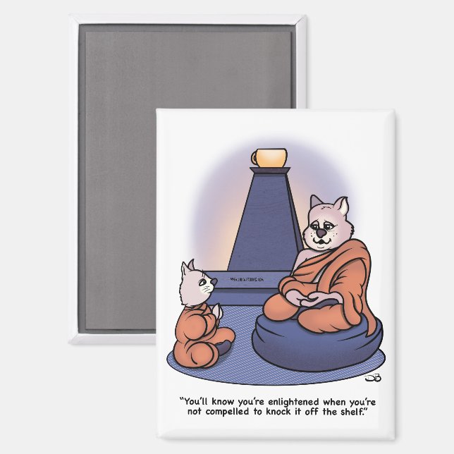 aufgeklärt magnet (Vorderseite/Rückseite)