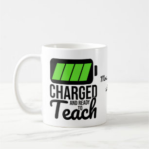 Aufgeladen und bereit zu unterrichten  kaffeetasse