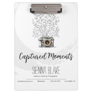 Aufgenommene Momente Fotostudio-Zwischenablage Klemmbrett