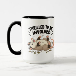 Aufgeregt dabei zu sein tasse