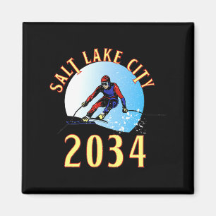 Aufgeregt für 2034 für Salt Lake City Utah Magnet