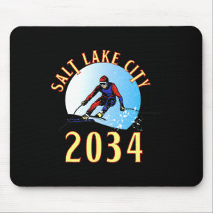 Aufgeregt für 2034 für Salt Lake City Utah Mousepad