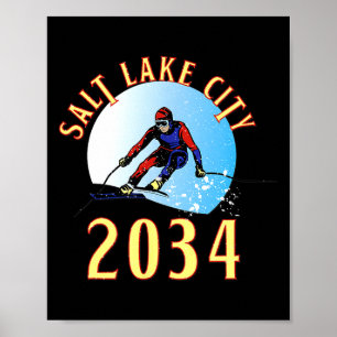 Aufgeregt für 2034 für Salt Lake City Utah Poster