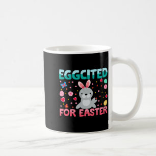 Aufgeregt für Osterhasen-Seelöwe-Hasen-Kinder Kaffeetasse