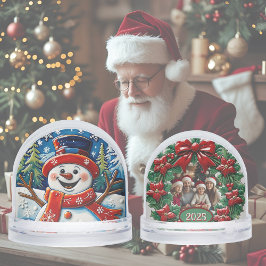 Aufgeregt Snowman Weihnachten Schneekugeln