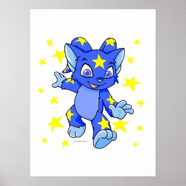 Aufgeregt Starry Acara mit Sternenstaub Poster (Vorne)