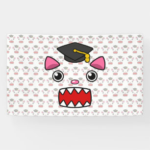 Aufgeregte Abschluss-Katze Banner