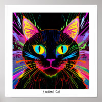 Aufgeregte Katze