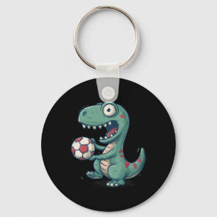 Aufgeregter Dinosaurier-Fußball für Juric und Foss Schlüsselanhänger