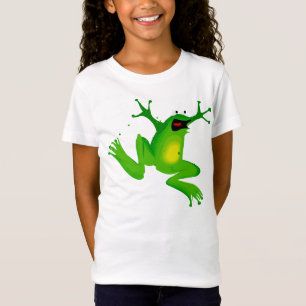 Aufgeregtes Frosch-Kindershirt T-Shirt