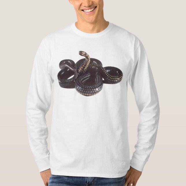 Aufgerollt und bereit, Schlange zu schlagen T-Shirt (Vorderseite)
