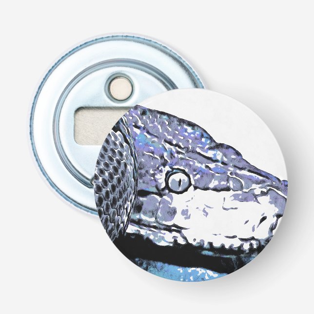 Aufgerollte Schlange Flaschenöffner (Vorderseite)