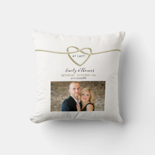 Aufgeschobene Hochzeit - Save-The-Date-Einladung Kissen