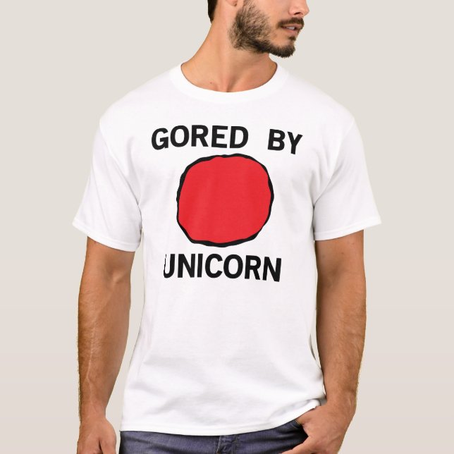 Aufgespießt durch Einhorn T-Shirt (Vorderseite)