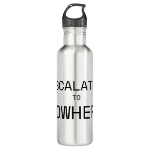 Aufgestiegen in Nirgendwo Isolierter Minimalist Edelstahlflasche