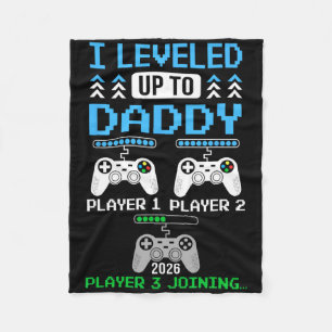 Aufgestiegen zu Daddy Again Lustig Lustiger Gamer- Fleecedecke