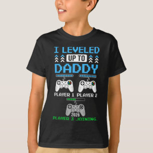 Aufgestiegen zu Daddy Again Lustig Lustiger Gamer T-Shirt