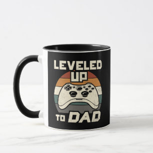Aufgestiegen zum Dad Retro Gamer Controller Tasse