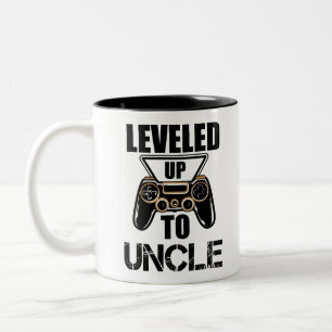 Aufgestiegen zum Onkel Neues Onkel T-Shirt Neues O Zweifarbige Tasse