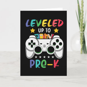 Aufgestiegen zum Pre-K-Gamer - Geschenk für Schula Karte