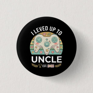 Aufgestiegen zur Onkel-Schwangerschaftsankündigung Button