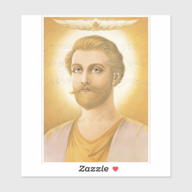Aufgestiegener Meister Saint Germain Aufkleber (Blatt)