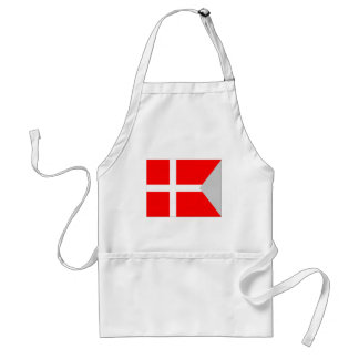 Aufgeteilte Dänemark-Flagge Schürze