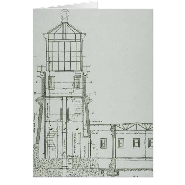 Aufgeteilte Felsen-Leuchtturm-Diagramme (Vorne)