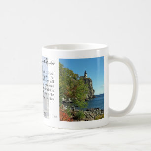 Aufgeteilte Felsen-Leuchtturm-Tasse Kaffeetasse