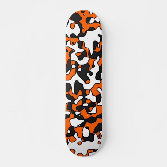 Aufgeteilte orange Camouflage-Plattform Skateboard (Vorne)