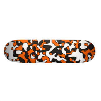 Aufgeteilte orange Camouflage-Plattform Skateboard