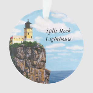 Aufgeteilter Felsen-Leuchtturm Ornament