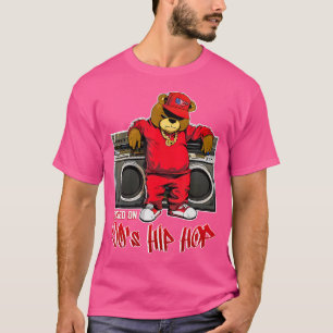 Aufgewachsen auf 90er Hip Hop Jubiläum Teddy Bear T-Shirt