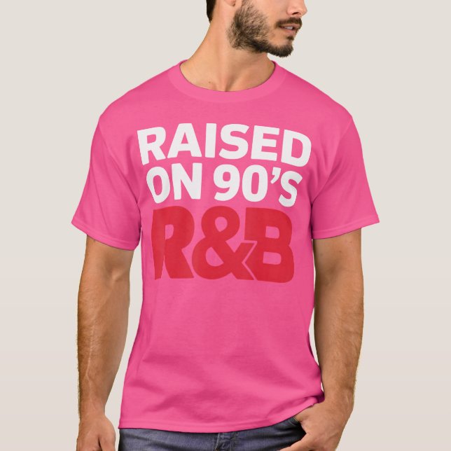 Aufgewachsen auf 90er RB DJ Music T-Shirt (Vorderseite)