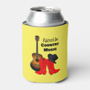 Aufgewachsen auf Country Music Cool Cowgirl Themed Dosenkühler