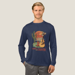 Aufgewachsen auf Land - rustikales Western-Design Tri-Blend Shirt