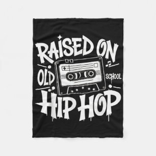 Aufgewachsen auf Old School Graffiti Rap Hip Hop T Fleecedecke