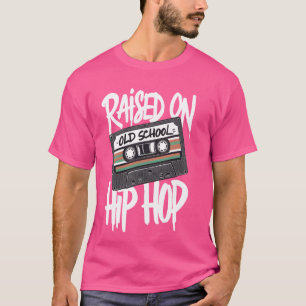 Aufgewachsen auf Old School Hip Hop Kassette Dope  T-Shirt