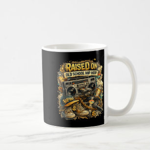Aufgewachsen auf Old School Hip Hop Retro Street 8 Kaffeetasse