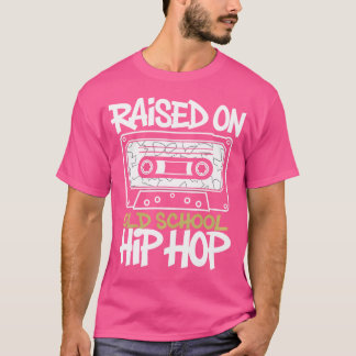 Aufgewachsen auf Old School Hip Hop Tshirt Cassett