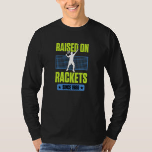 Aufgewachsen auf Rackets seit 1986 Tennisspieler B T-Shirt