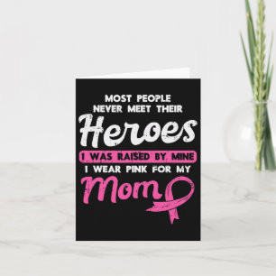 Aufgewachsen durch mein Heroenrosa für Mama Brustk Karte