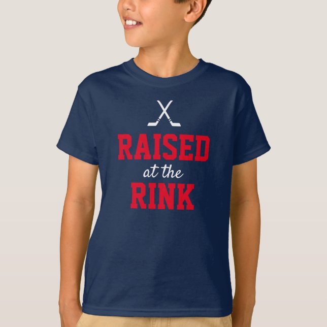 Aufgewachsen im Rink Hockey T-Shirt (Vorderseite)