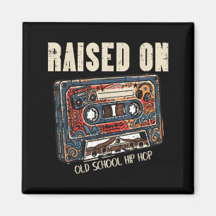 Aufgewachsen mit Old School Hip Hop Cette Tape 80s Magnet