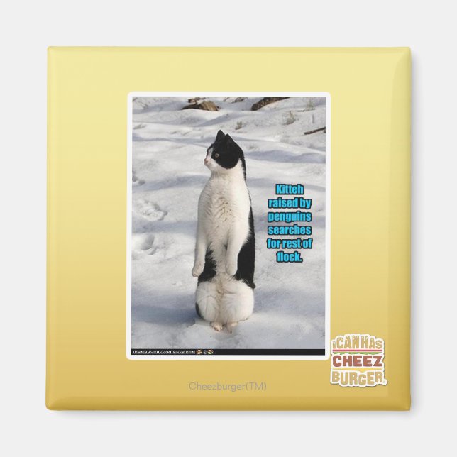 Aufgewachsen von Pinguinen Magnet (Vorne)