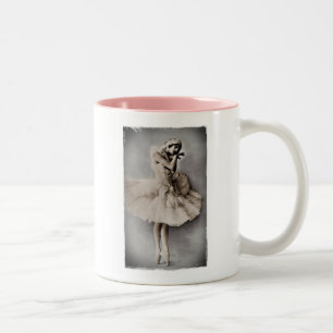 Aufgeworfenes en Pointe Zweifarbige Tasse